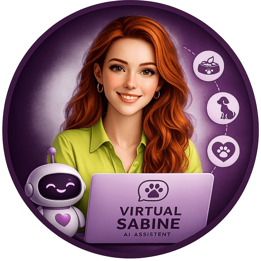 Virtual Sabine, digitale assistent van Happy Tails in je persoonlijke voedingsomgeving